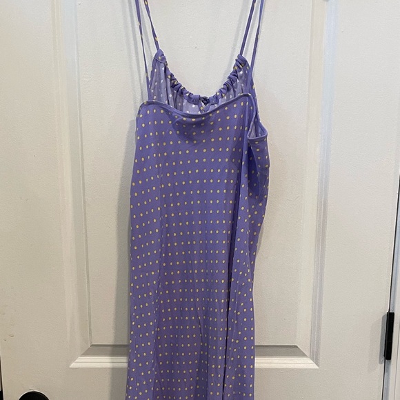 Rouje Lavender & Yellow Daria Dress sz 40 - Picture 4 of 5
